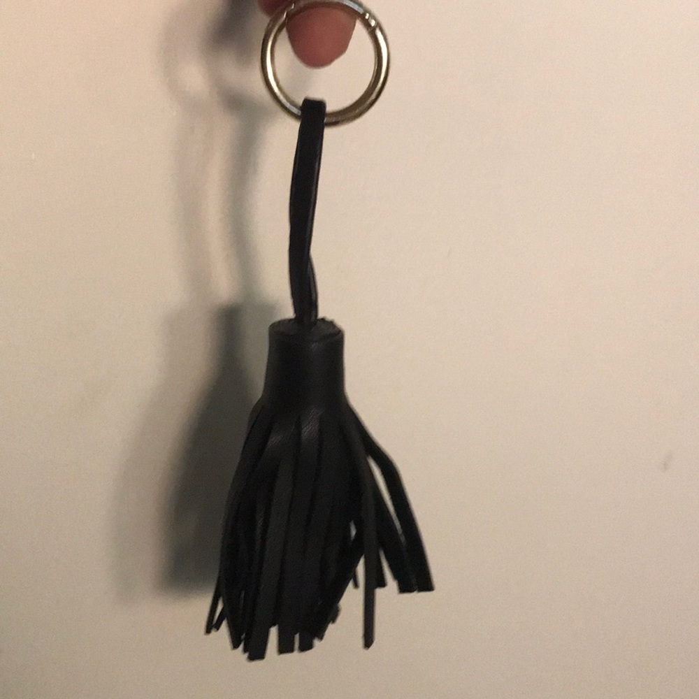 Black tassel keychain